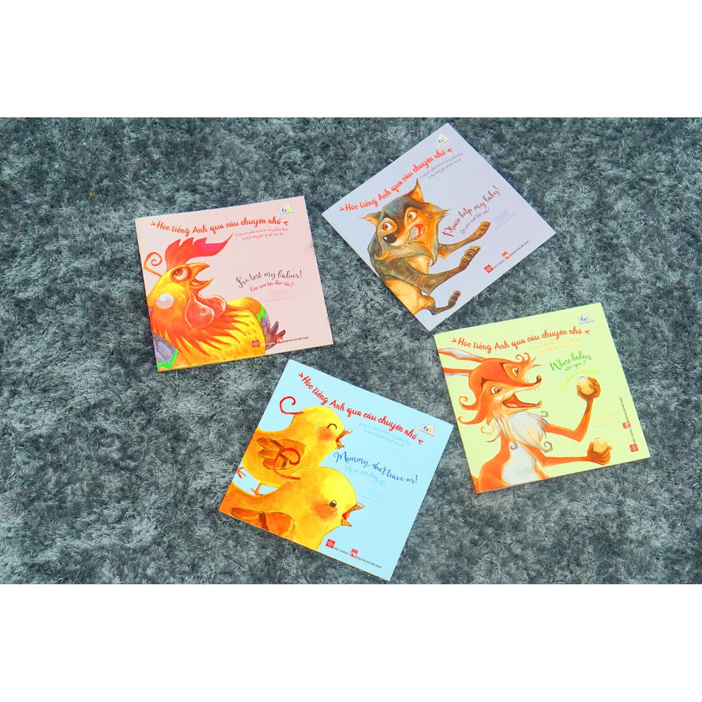 Sách - Học tiếng Anh qua câu chuyện nhỏ cùng con phát triển tư duy và kỹ năng (Bộ 4 quyển)0