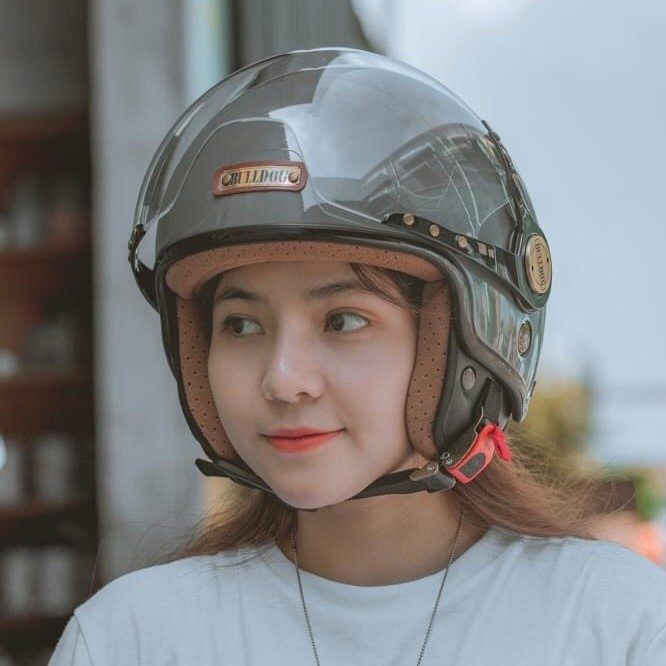 MŨ BẢO HIỂM 3/4 BULLDOG POM [TẶNG KÈM KHÓA SỐ ĐA NĂNG]_Phuotarmor