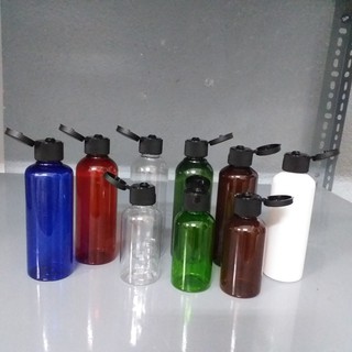 Combo 100 chai nhựa Pet nắp Bật Đen nhiều màu dung tích 50ml