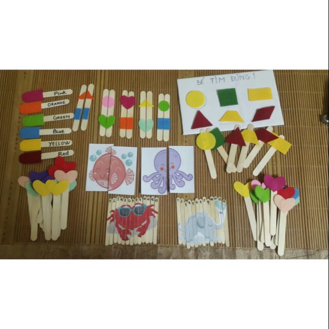 Set đồ chơi handmade cho bé.