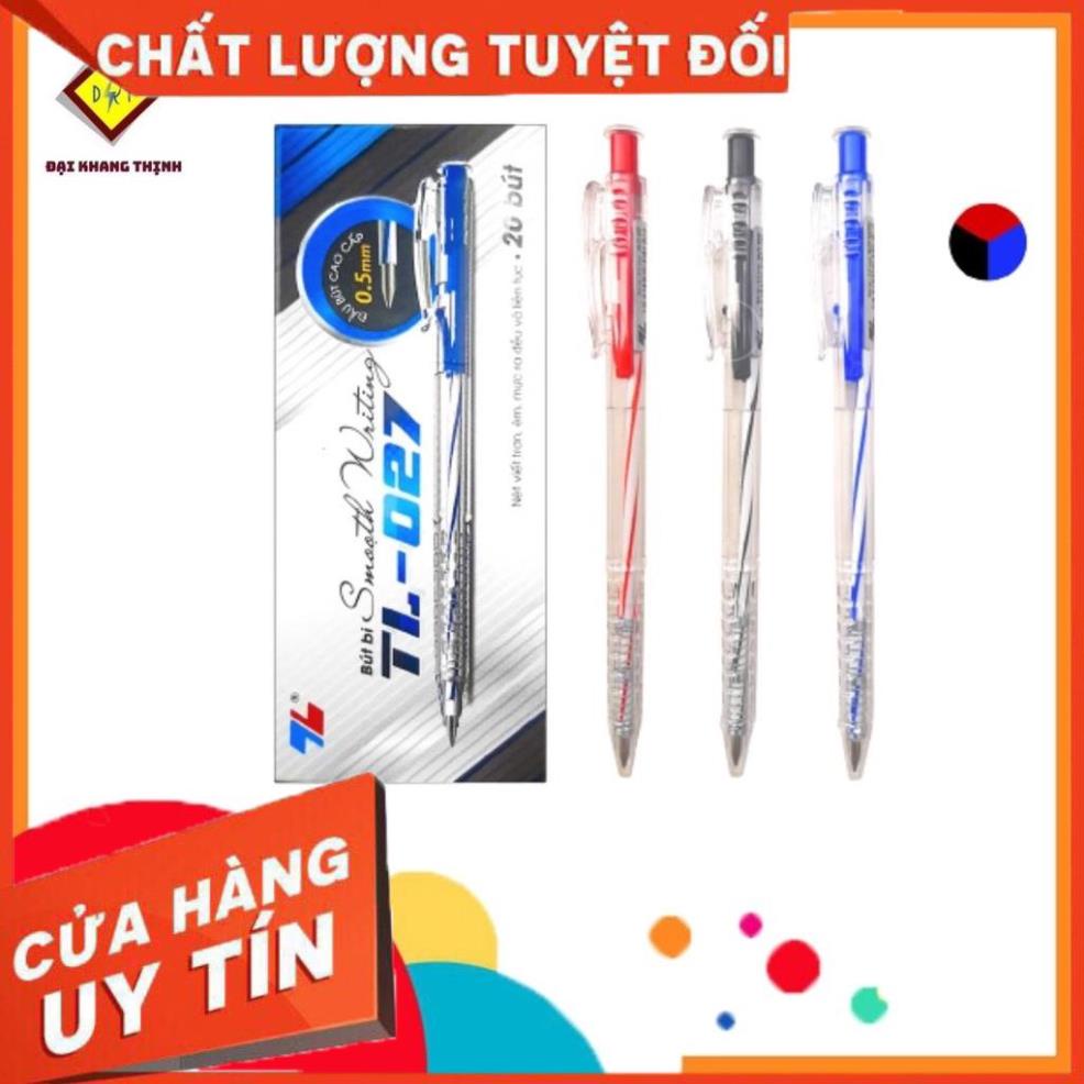 Bút bi Thiên Long TL 027 viết bi TL Đủ 3 Màu XANH - ĐỎ - ĐEN CAM KẾT CHÍNH HÃNG
