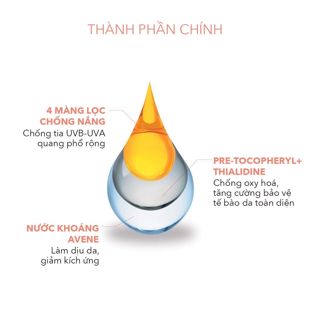 Kem Chống Nắng Avene Fluide / Cleanance SPF50+ 50ml