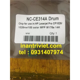Chíp mực máy in HP 177/176/1025, canon LBP7010C, LBP7018C