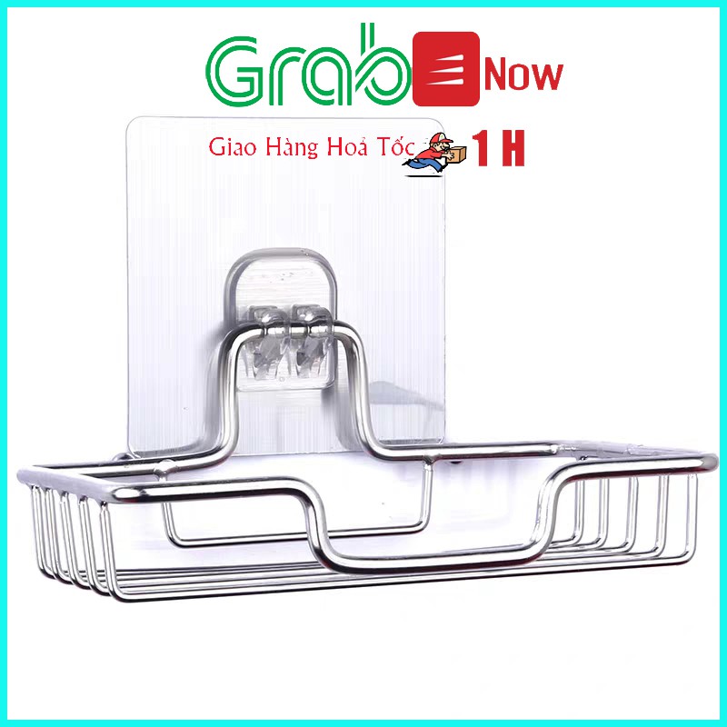 Combo 2 Giá Inox 304 dán tường để xà bông, Kệ nhà tắm inox