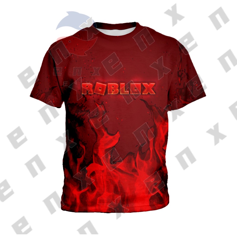 Áo Thun Tay Ngắn In Hoạt Hình Roblox Thời Trang Mùa Hè Cho Bé Từ 3-13 Tuổi