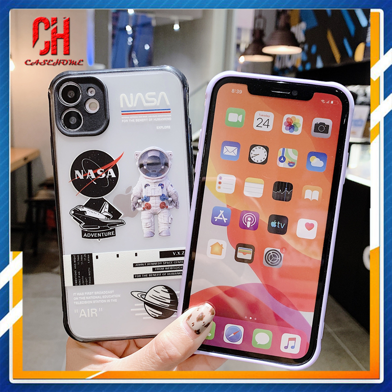 Ốp điện thoại phi hành gia/tên lửa cho iPhone 11 6 7 6S 8 Plus 12 Mini 12 Pro Max X SE 2020 6SPlus 7Plus 6Plus 8Plus XS IPhone 11 PRO MAX XR XSMAX