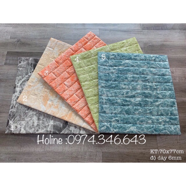 [ SALE SẬP SÀN ] xốp dán tường giả đá cam kết hàng loại 1