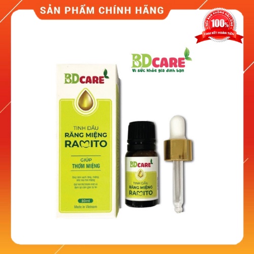 Tinh dầu răng miệng Ramito -10ml - làm sạch, tạo hơi thở thơm mát, phòng ngừa các vấn đề răng miệng