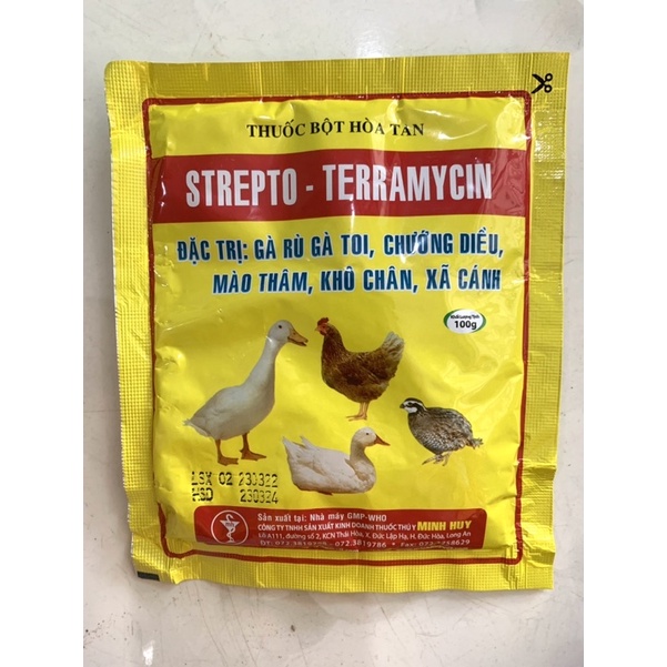 1 gói 100 gram đtri gà rù gà toi chướng diều ăn không tiêu cho gà vịt.