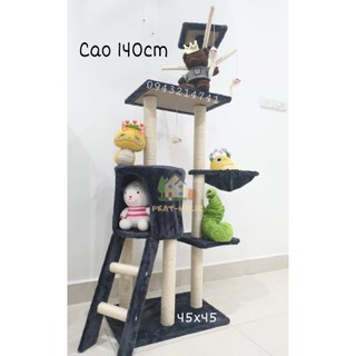 Cat tree cattree nhà cây cho mèo size lớn - Cào móng - võng nằm <3