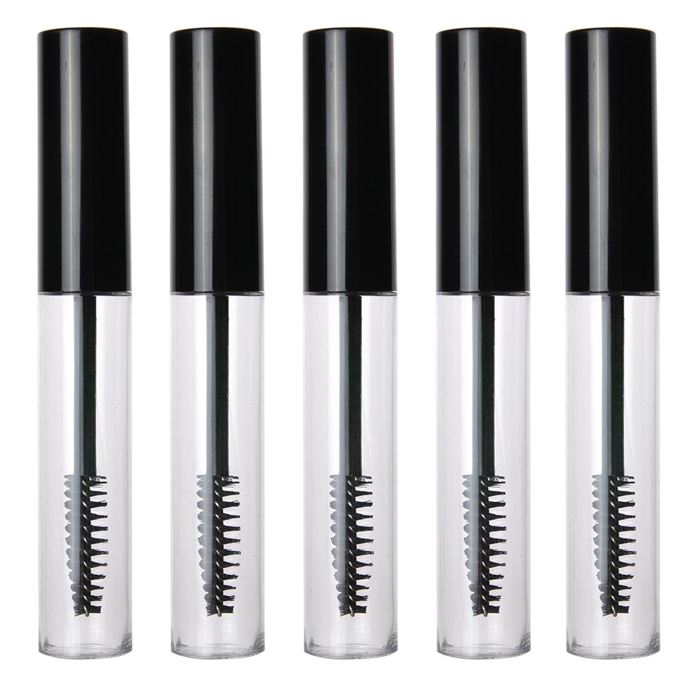 Set 5 Ống Mascara Rỗng 10mL Màu Đen Kèm Lọ Nhỏ Đựng