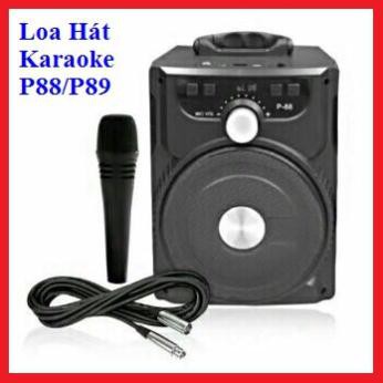 [Tặng Micro] LOA BLUETOOTH P88 / P89 TẶNG KÈM MIC KARAOKE GỌN NHẸ CHƠI BAO ÊM ( màu ngẫu nhiên)