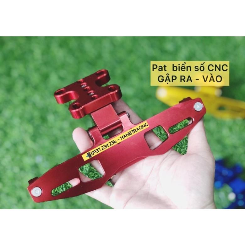 Pat Biển Số Gập Ra Vào - nhôm CNC  CBR150 Gsx150 R15 MT15 CBR650 tfx r15