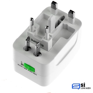 Ổ Cắm Du Lịch Đa Năng Có 2 Cổng USB