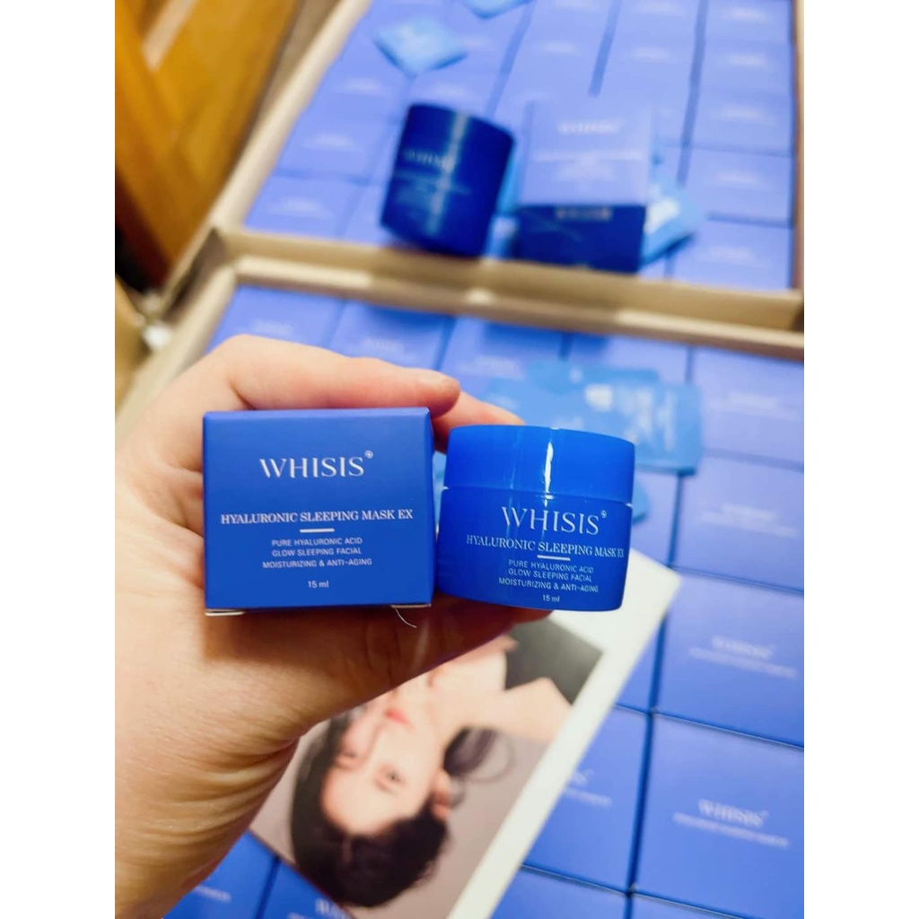 Mặt Nạ Ngủ Cấp Ẩm Chuyên Sâu Chống Lão Hóa WHISIS Hyaluronic Sleeping Mask EX - MP157 - MP158