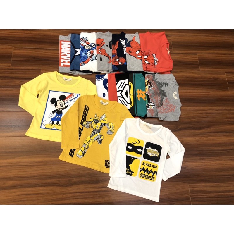 Áo cotton dài tay bé trai Marvel, ninja