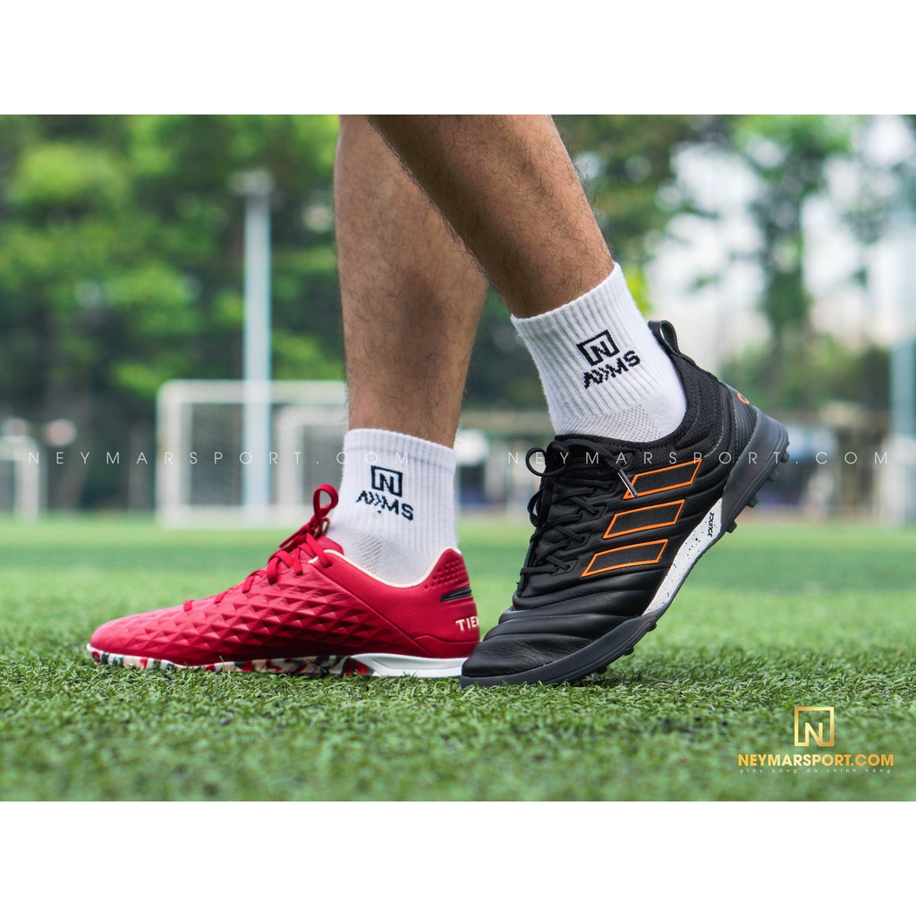 Tất vớ thể thao đá bóng NEYMARSPORT cho nam cổ lửng 95% cotton hàng dệt kim