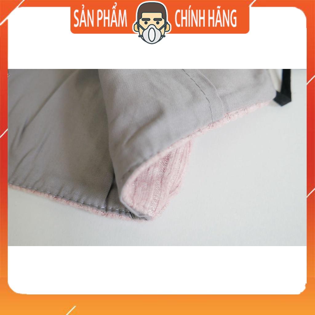 Khẩu trang sọc lông dạng nỉ êm mịn thời trang có kim tuyến thoáng mát