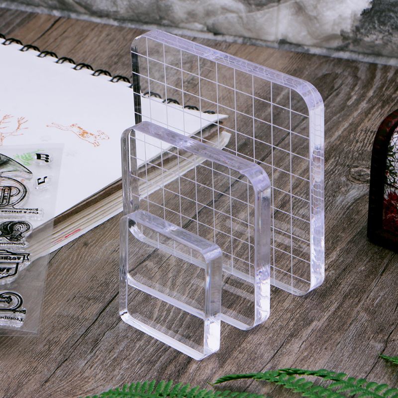 Con Dấu Tay Cầm Bằng Nhựa Acrylic Diy Trang Trí Sổ Lưu Niệm