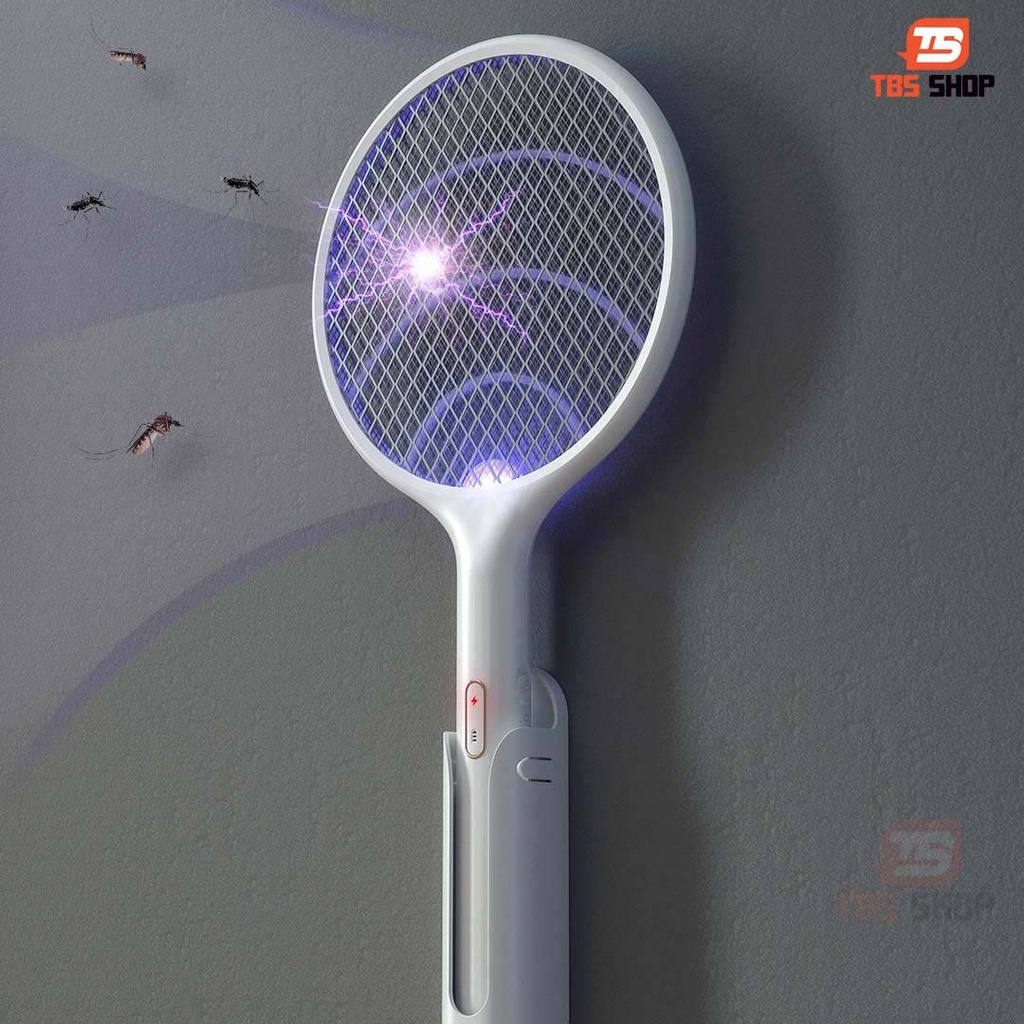 Vợt muỗi Qualitell Xiaomi E1, Kiêm đèn bắt muỗi giá đỡ miễn phí