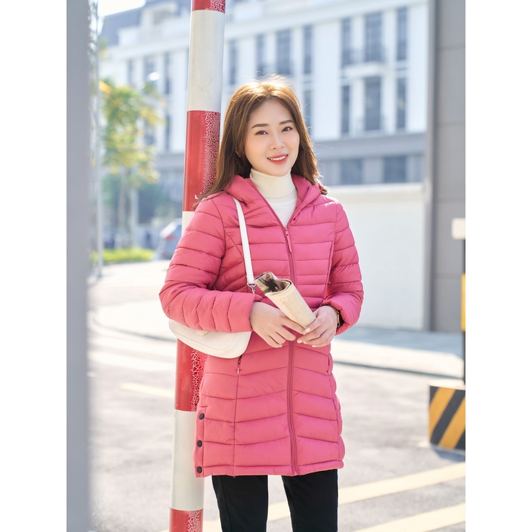 Áo phao YODY nữ thiết kế dáng dài basic áo phao siêu nhẹ PHN4002 | BigBuy360 - bigbuy360.vn