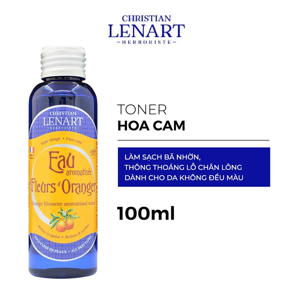 [Mã COSGLORIAT4 -8% đơn 250K] Toner Hoa Cam Christian Lenart 200ml và 100ml