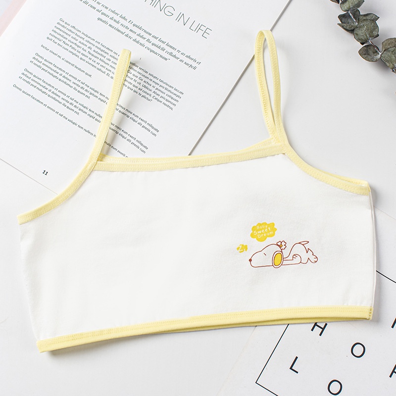 Áo lót học sinh cotton không mút 2 dây thoáng mát