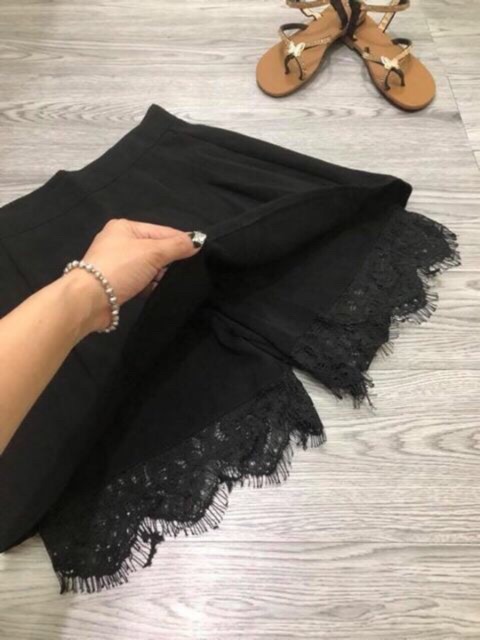Quần giả váy chân ren chất tuyết mưa mịn đẹp