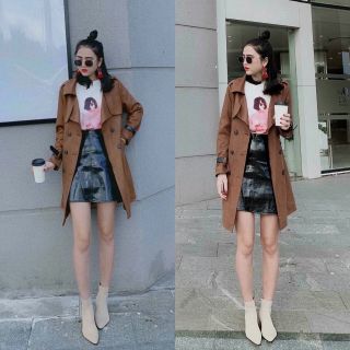 ÁO KHOÁC DẠ LỘN CỔ VEST FORM DÀI ( kèm video , ảnh thật )