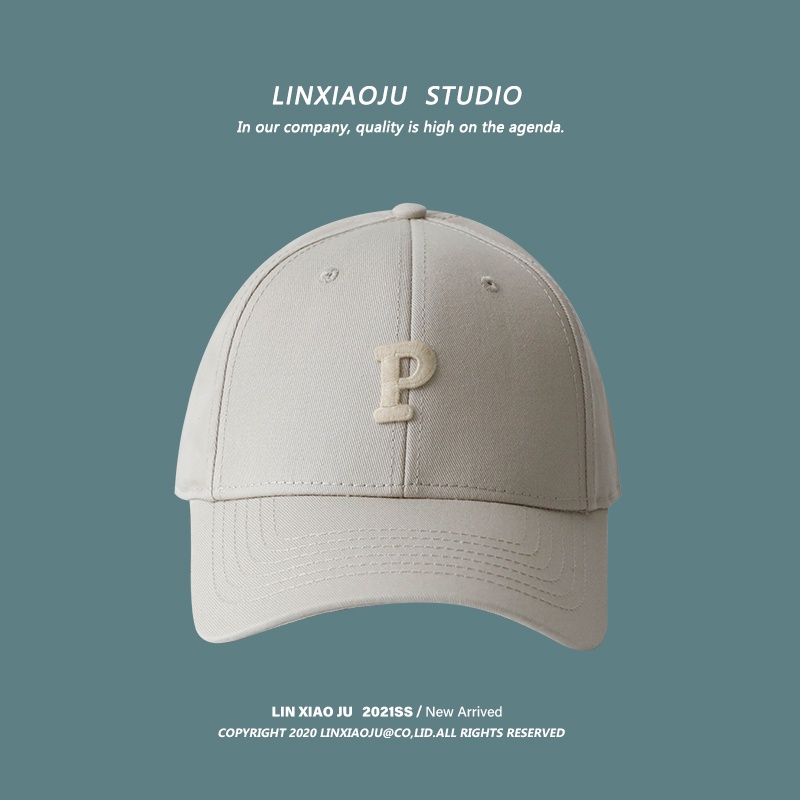 Mũ lưỡi trai mỏng vành rộng in chữ màu xanh dương cho nam và nữ