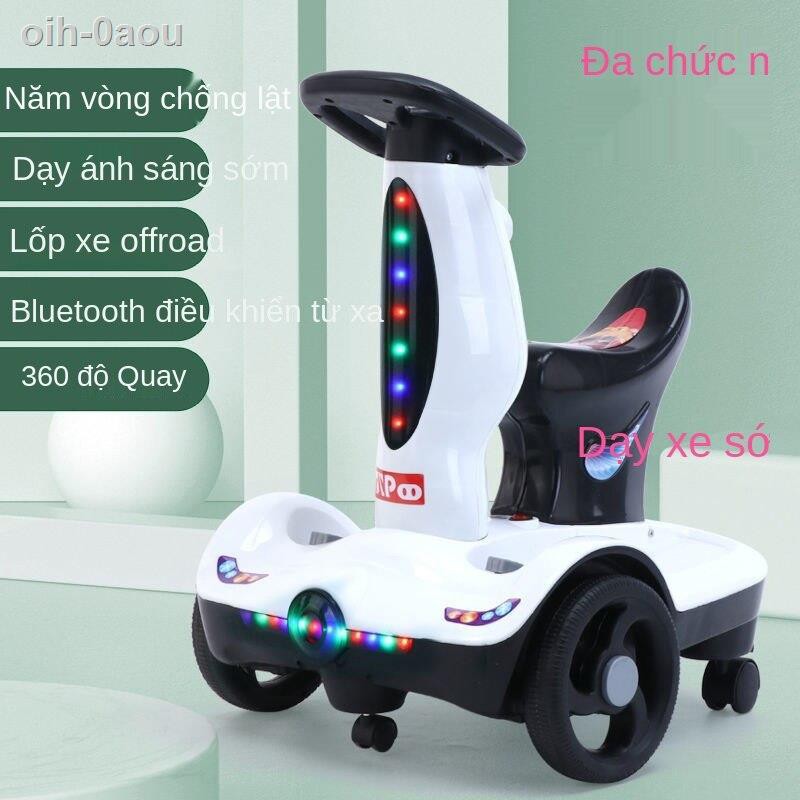 [bán chạy]xe máy điện trẻ em cân bằng có thể ngồi trên tập đi cho bé, drift điều khiển từ xa của trẻ, đẩy đồ chơi