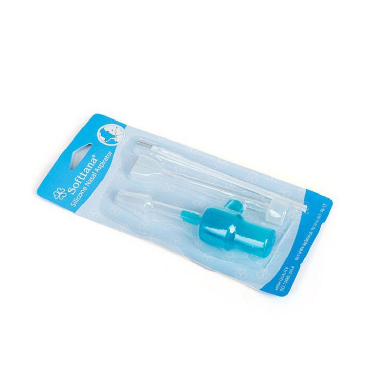 Hút mũi đầu mềm Silicone SOFTTANA, dụng cụ hút mũi silicon, thiết kế hiện đại, an toàn bé trai bé gái - Soleil Home