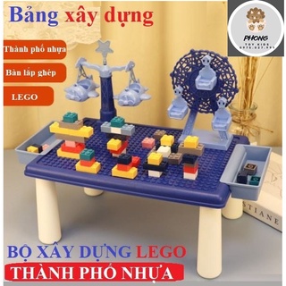 Bộ xếp hình lego thành phố nhựa 69 chi tiết bản to