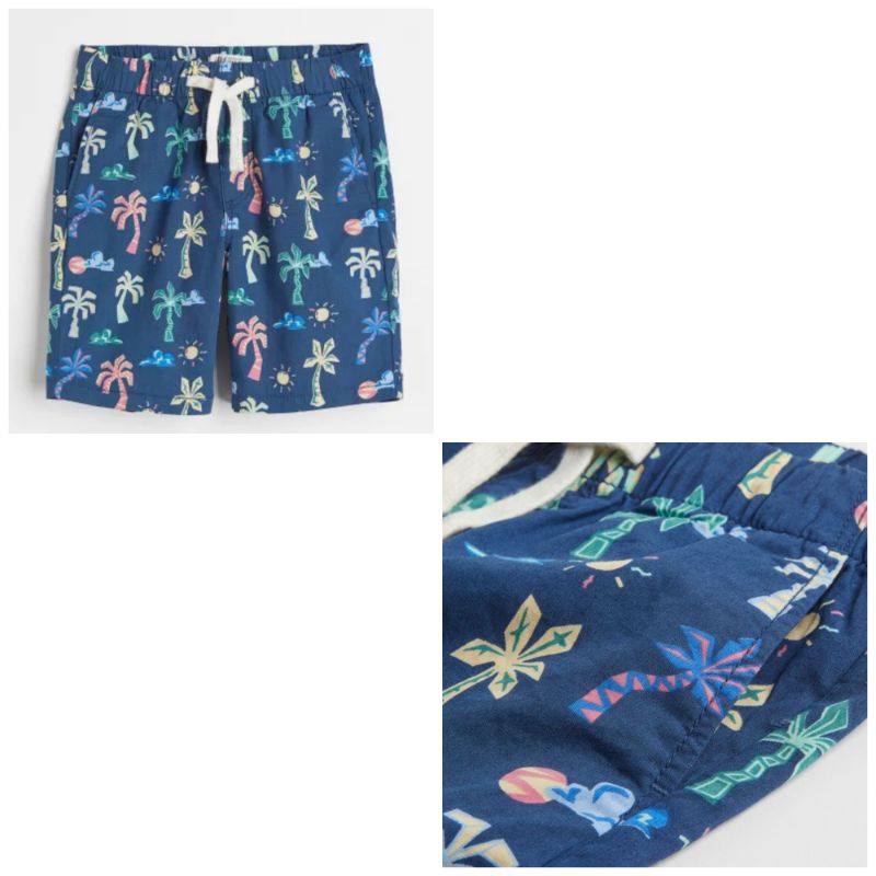 Set bộ sơmi rời màu xanh lam cây dừa
