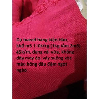 Sale 80k/kg dạ text hàng kiện màu hồng, tầm 34k/m