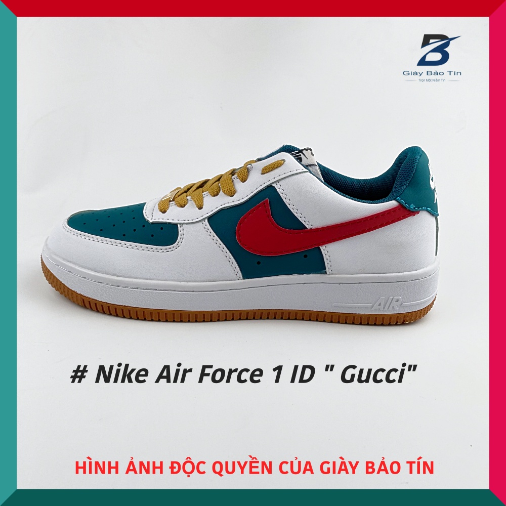 Giày Air force 1 ID Gucci BT - 168 Giày thể thao nam nữ form chuẩn, đế cao su bảo hành 1 năm