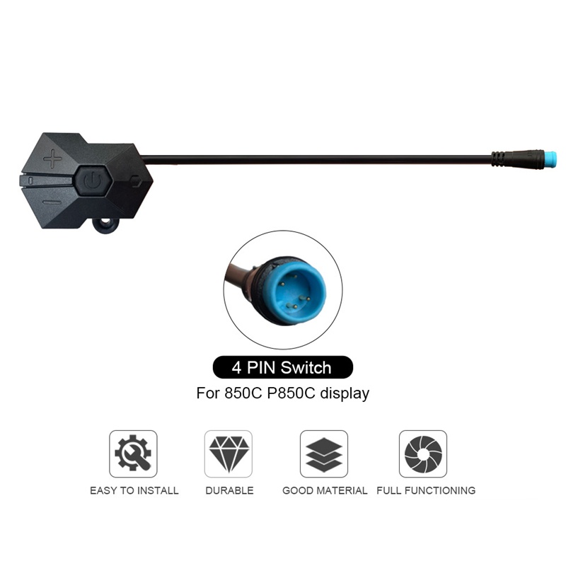Bảng Điều Khiển Hiển Thị 4 Pin 850C P850C Thay Thế Cho Xe Đạp BAFANG