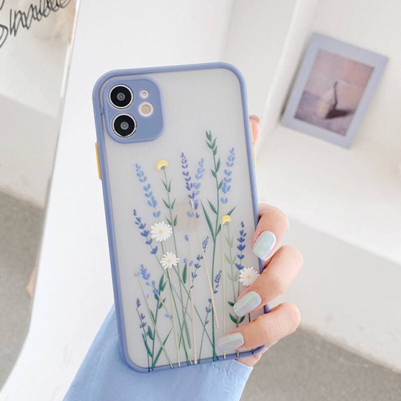 Ốp lưng Iphone Nhám Hoa Mới 13,13 Pro,13 Pro Max,12,12 Pro,12 Pro Max