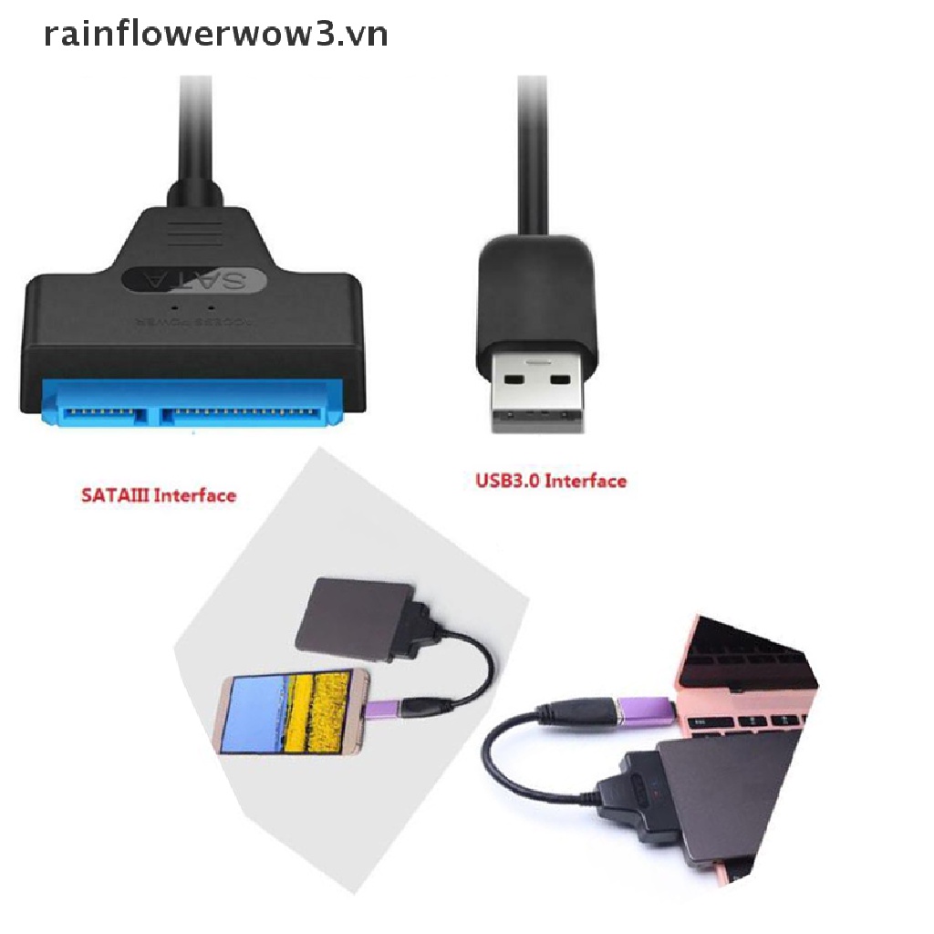 Cáp ChuyểN ĐổI Usb 2.0 Sang SATA 22-Pin Cho SSD CứNg