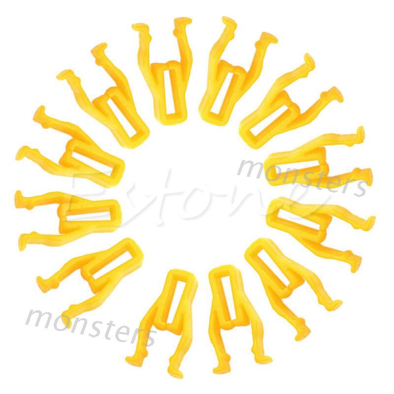 20 Đinh Tán Nhựa Vàng 8mm Cho Xe Hơi