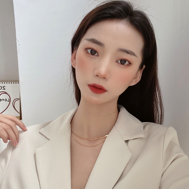 Vòng cổ hai lớp thiết kế đơn giản cá tính