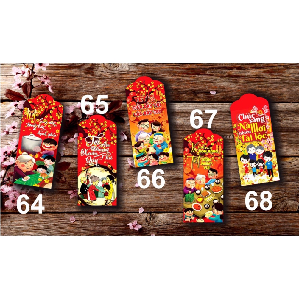 Lì Xì Tết 2022 Combo 200 Bao Lì Xì Tết 2022 Chất Lượng Cực Đẹp