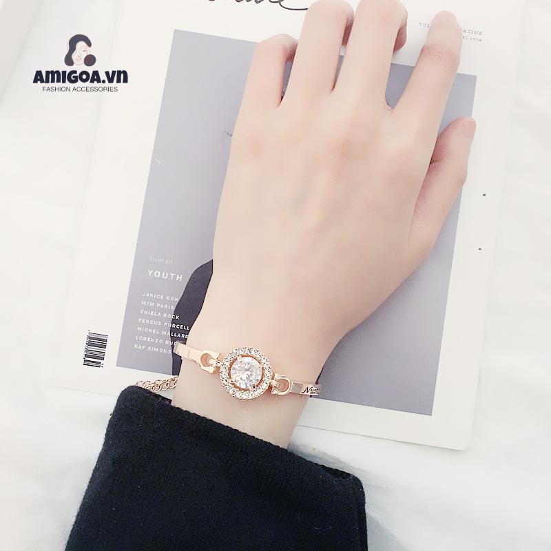 Vòng Tay Đính Đá zircon Đơn Giản Thời Trang Cho Nữ