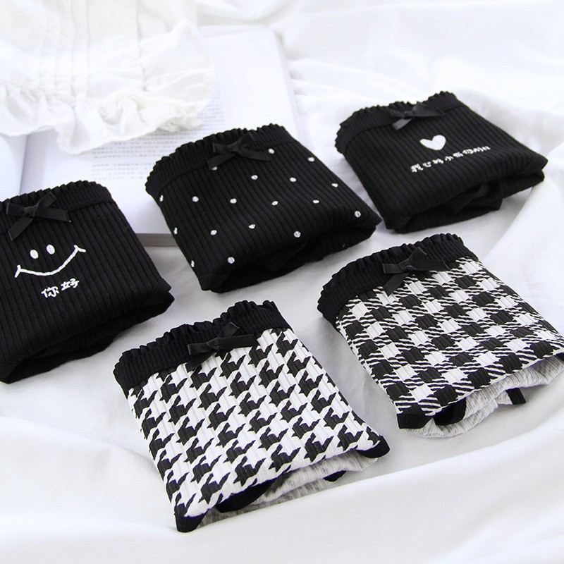 Quần Lót Nữ Cotton Chất Đẹp Black And White