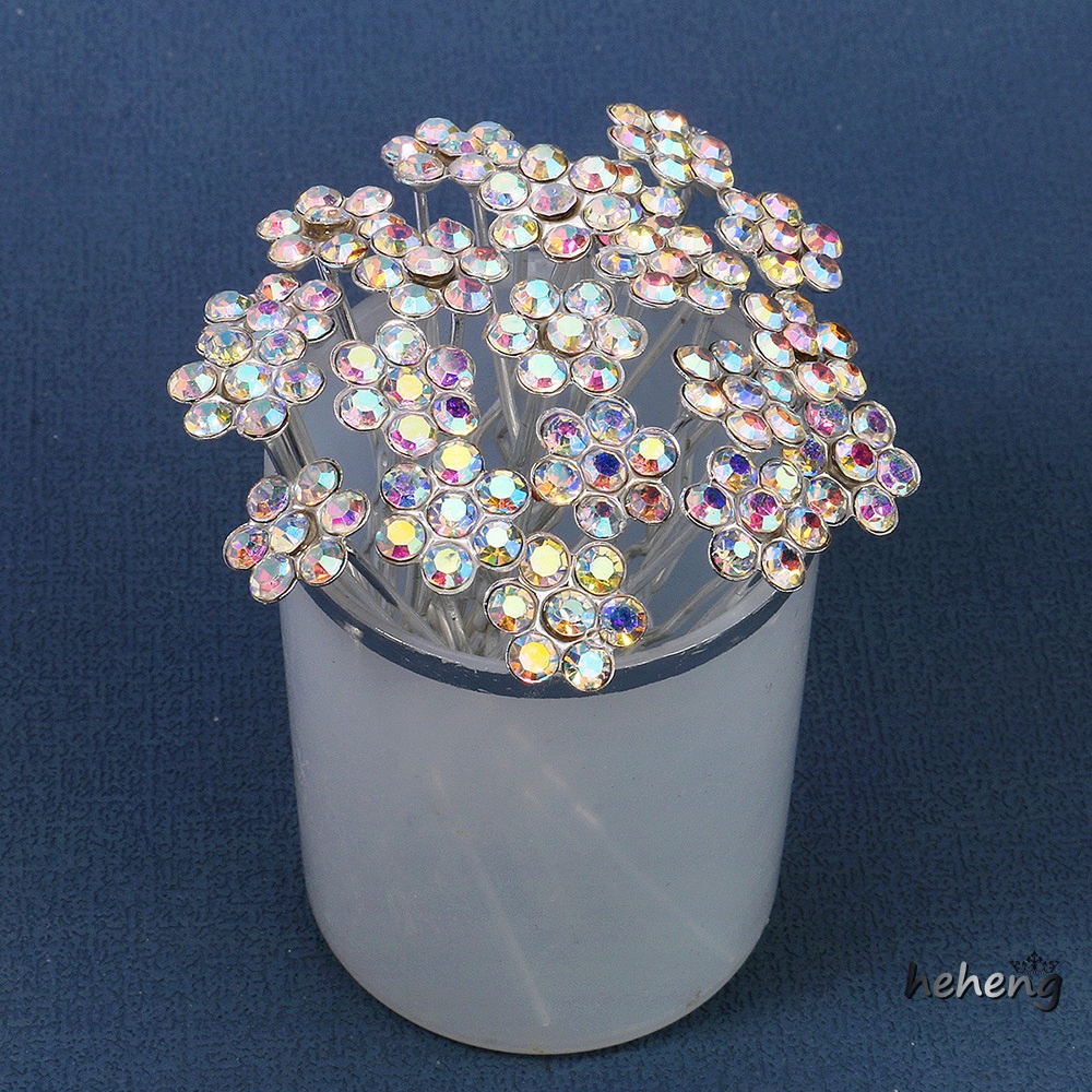 Set 20 Kẹp Tóc Chữ U Đính Đá Phong Cách Trung Hoa