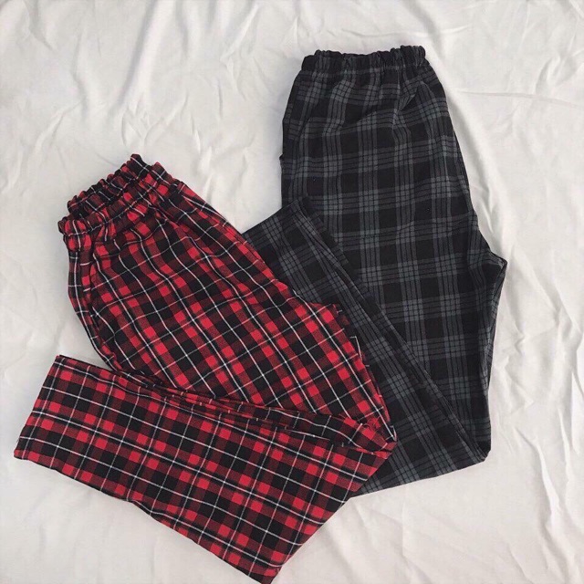 Quần Kẻ Sọc Carô Unisex Cao Cấp