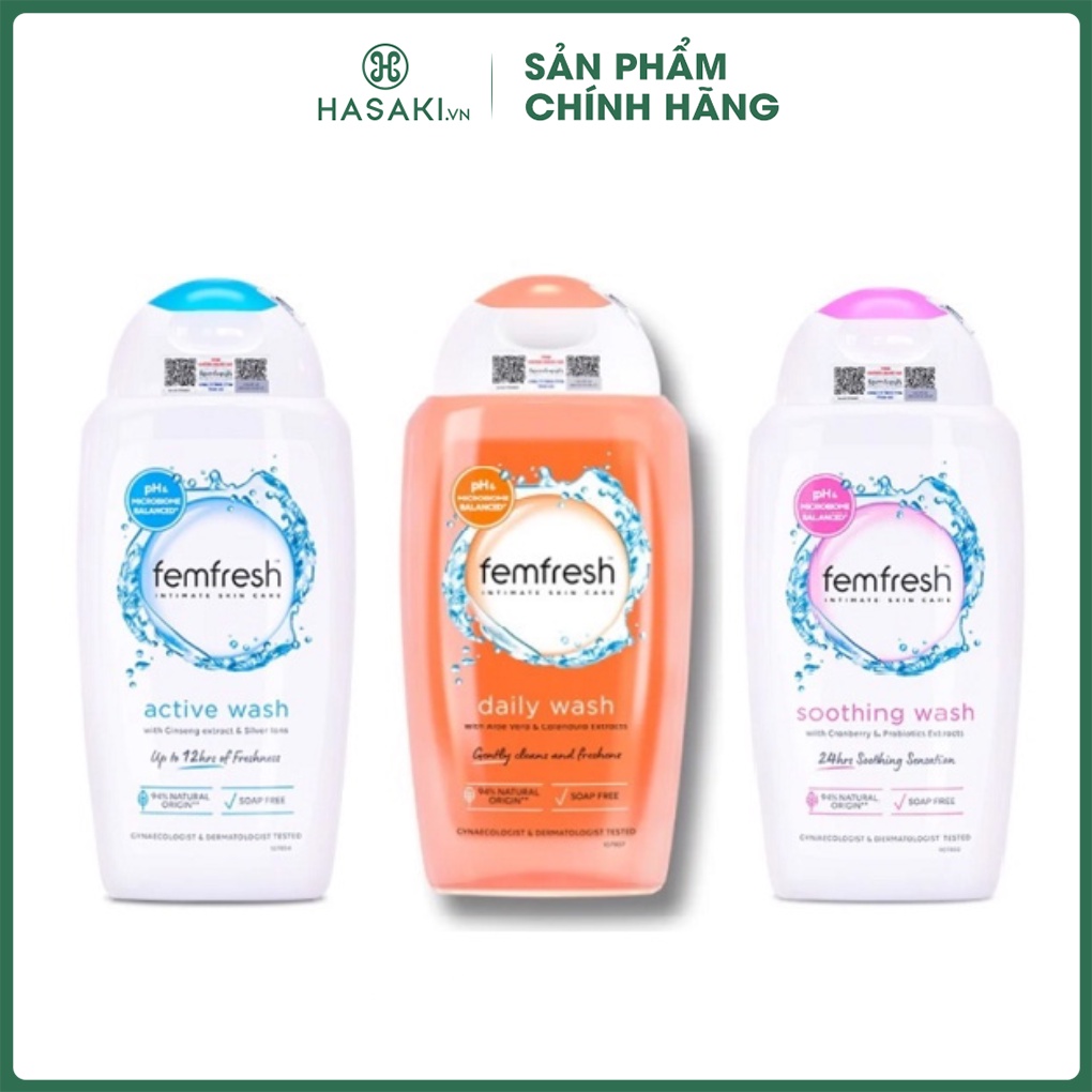 Dung Dịch Vệ Sinh Femfresh Ultimate Care Soothing Wash 250ml Soothing Wash