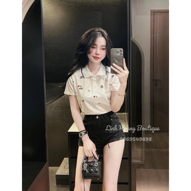 ÁO POLO LCT IN HÌNH CHO NỮ
