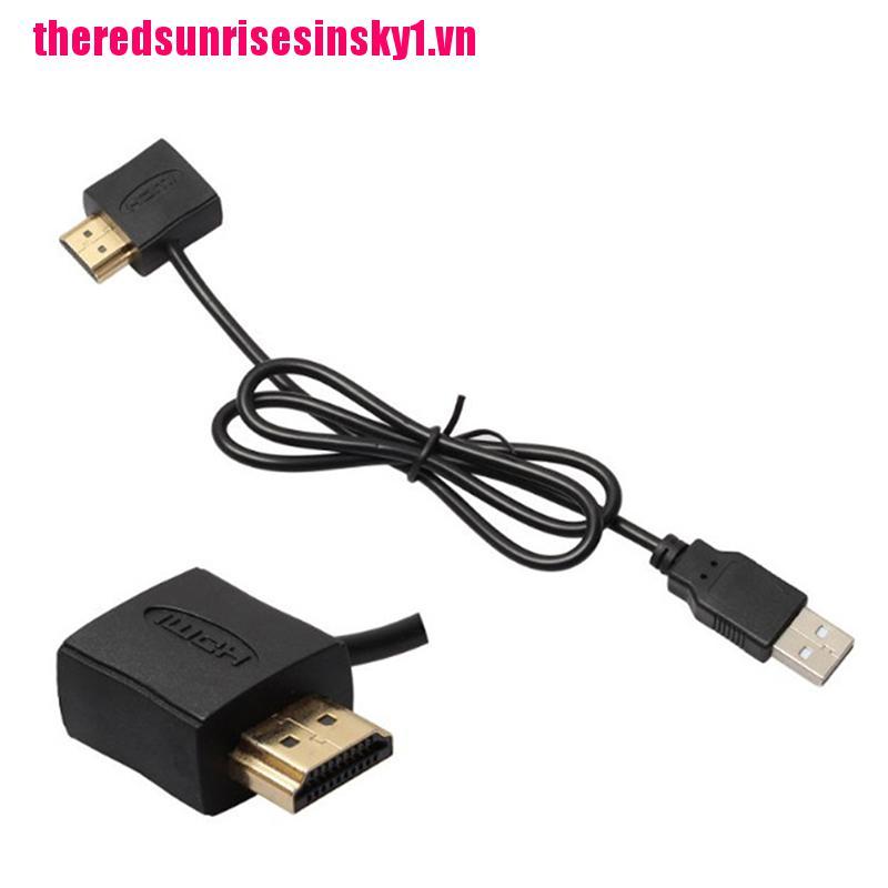 (3C) Giắc Chuyển Đổi Từ Hdmi Male Sang Female Với Cổng Usb