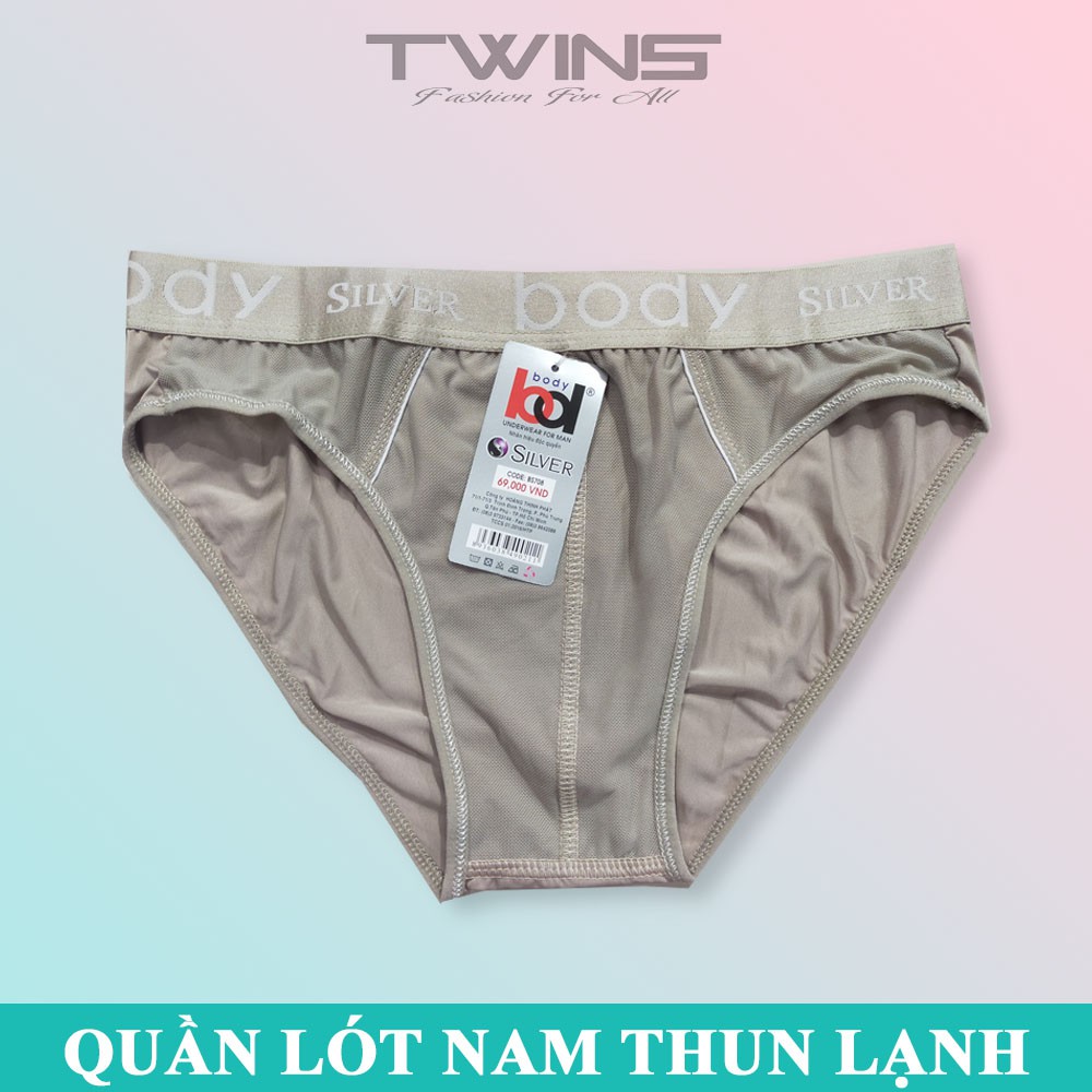 Quần lót nam tam giác cao cấp thun lạnh Body chính hãng lưng to bền đẹp, thoáng mát, thấm hút mồ hôi, co giãn